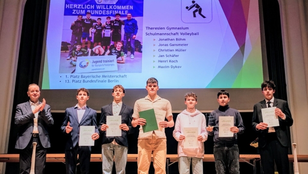 Unser Volleyball-Team Jungen II ist die Mannschaft des Jahres in der Stadt Ansbach!