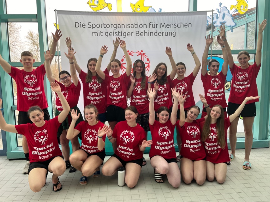 ThG-ler als Helfer bei Special Olympics Landesschwimmfest im Aquella